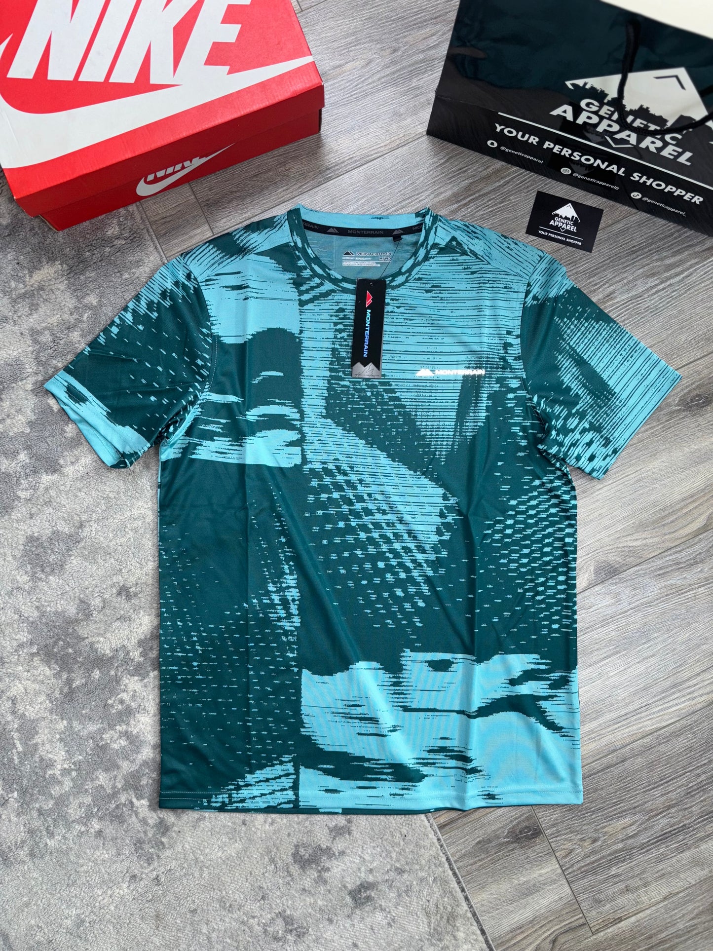 Monterrain Utility T-Shirt / Short Set - ‘ Turquoise ‘