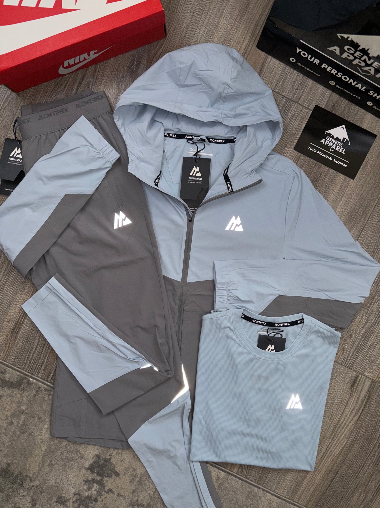 Montirex 3-Piece Tracksuit - ‘Baby Blue/Grey’