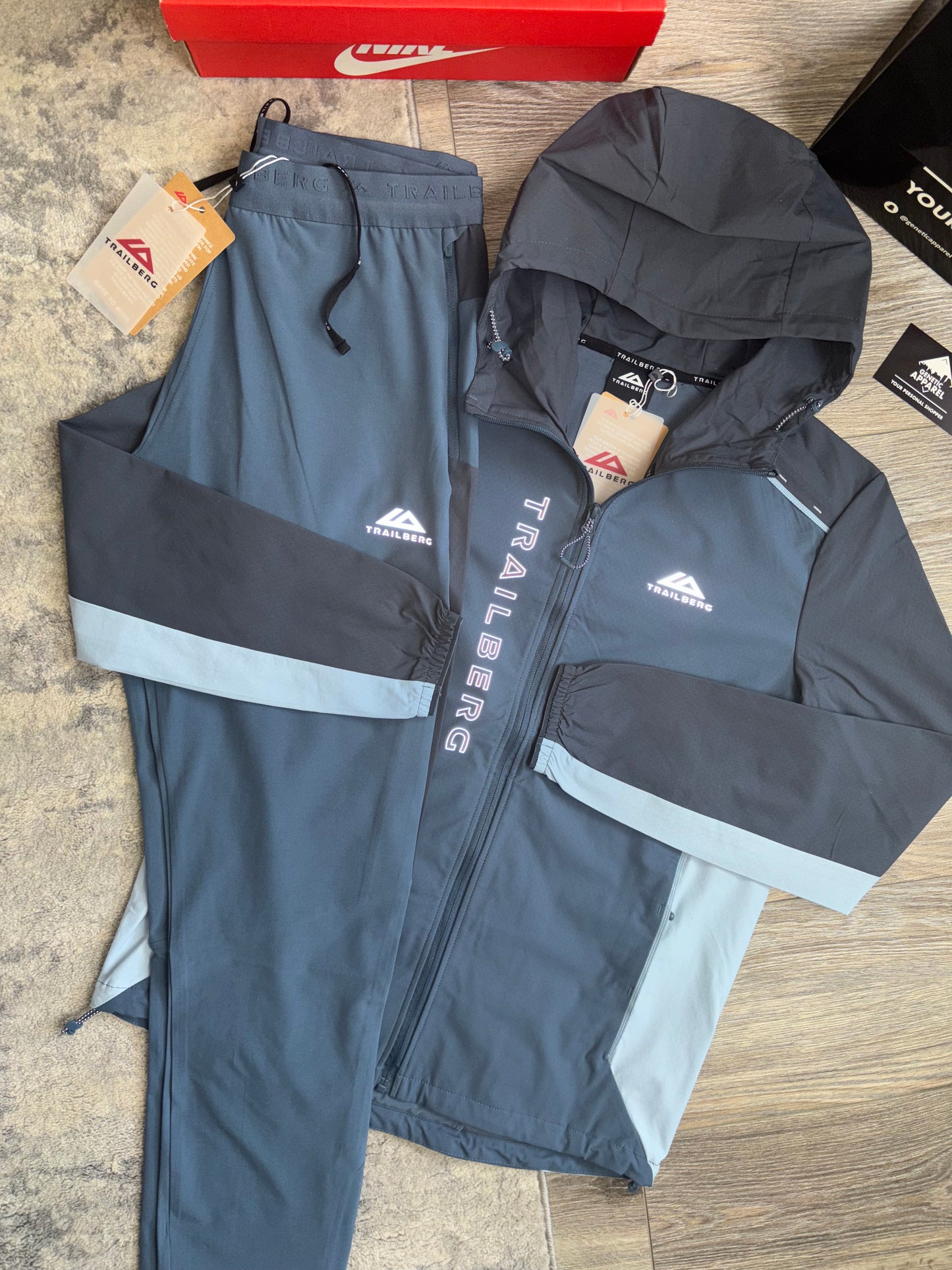 Trailberg Triathlon Tracksuit - ‘Navy / Baby Blue’