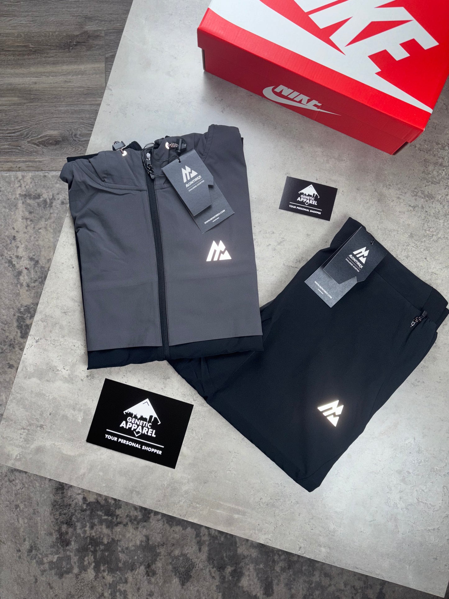 Montirex Woven Tracksuit -‘Black/Grey’