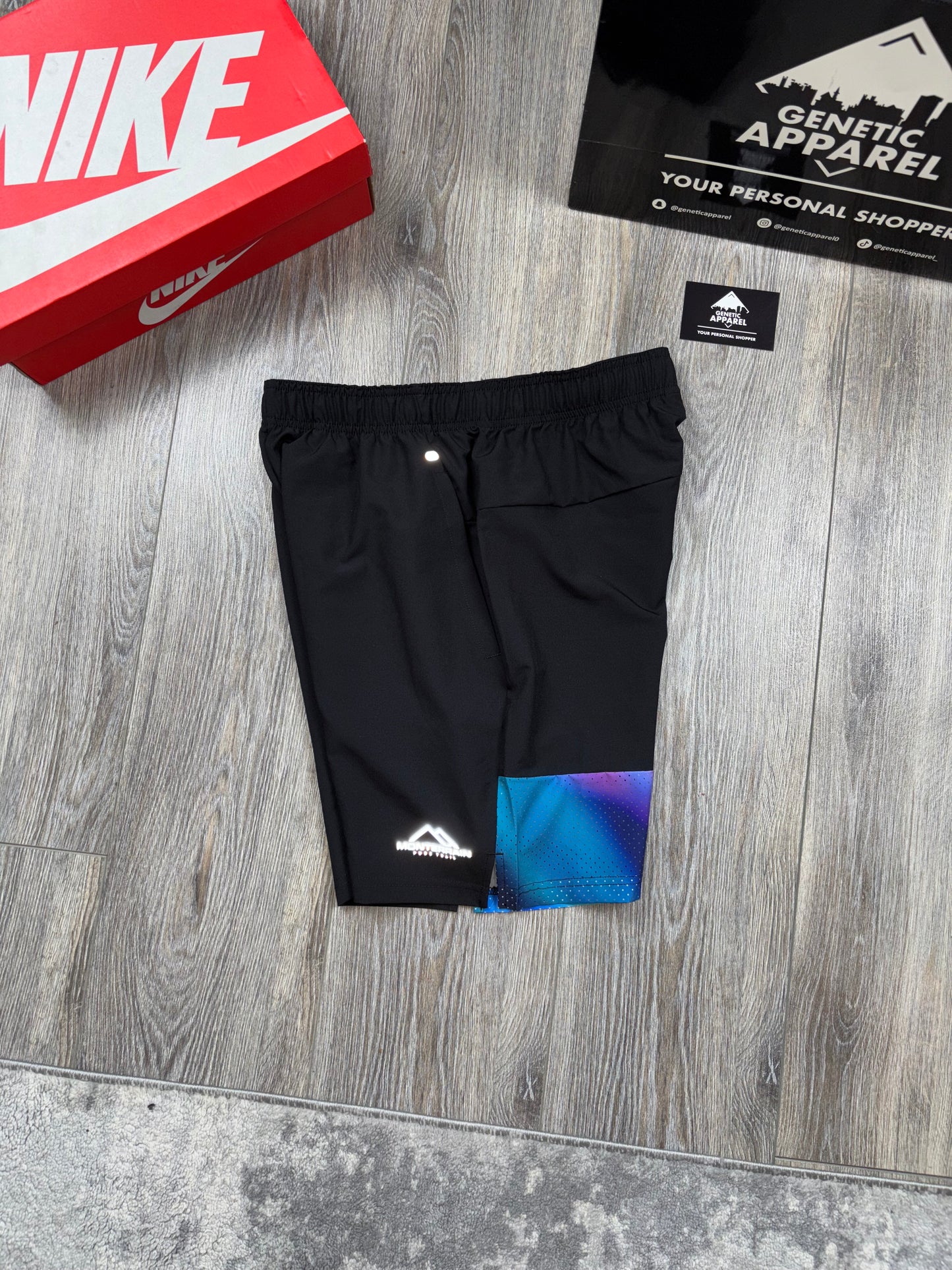 Monterrain T-Shirt / Short Illusion - ‘Black / White / Purple’