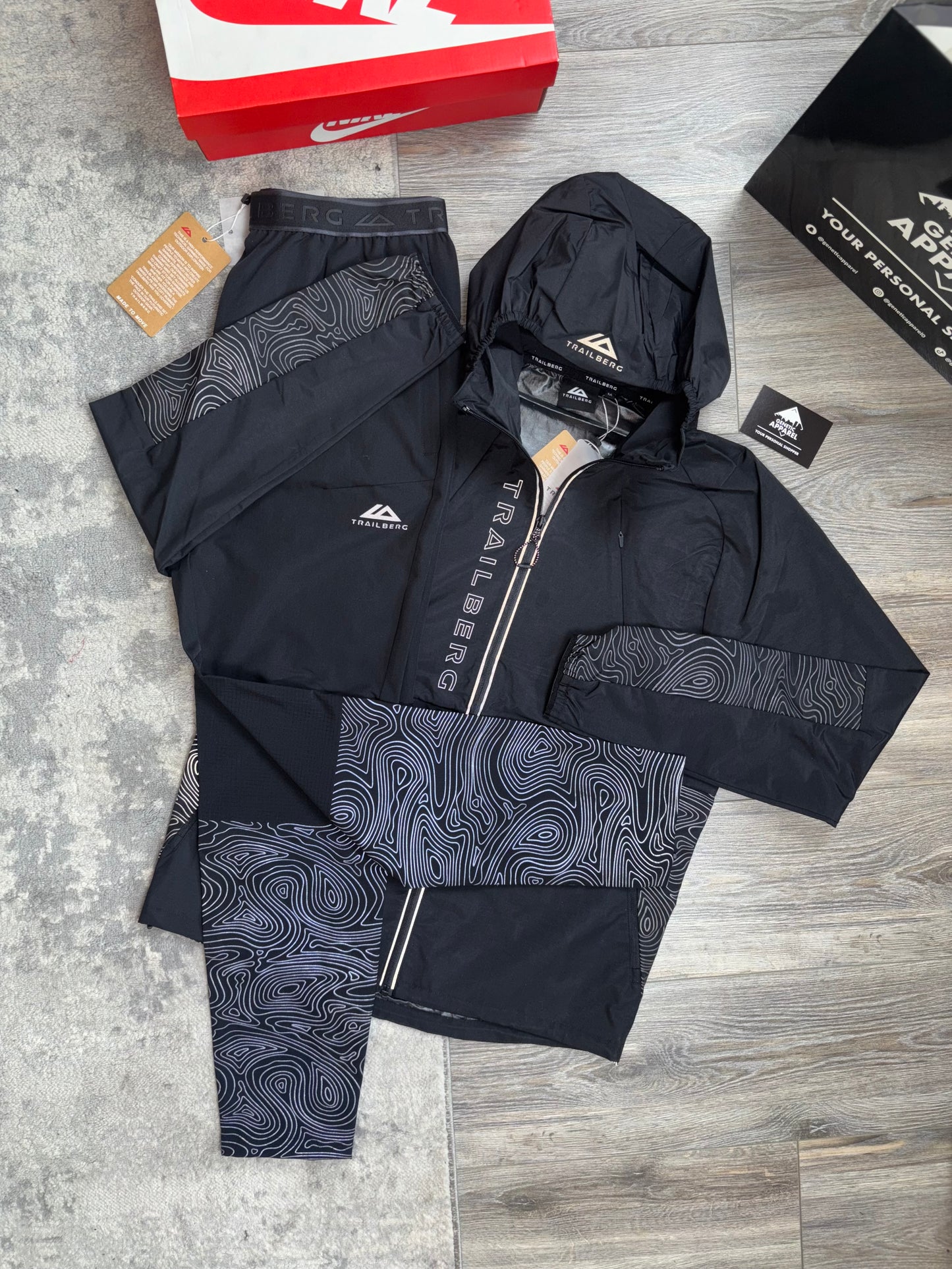 Trailberg Geo Reflective Tracksuit - ‘Black’
