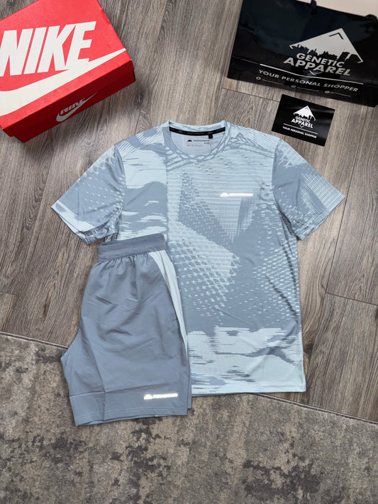 Monterrain T-Shirt/Short Set - ‘Baby Blue/Aqua’