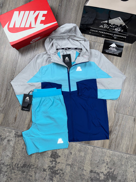 Montirex Jacket/Short Set - ‘Baby Blue/Grey’