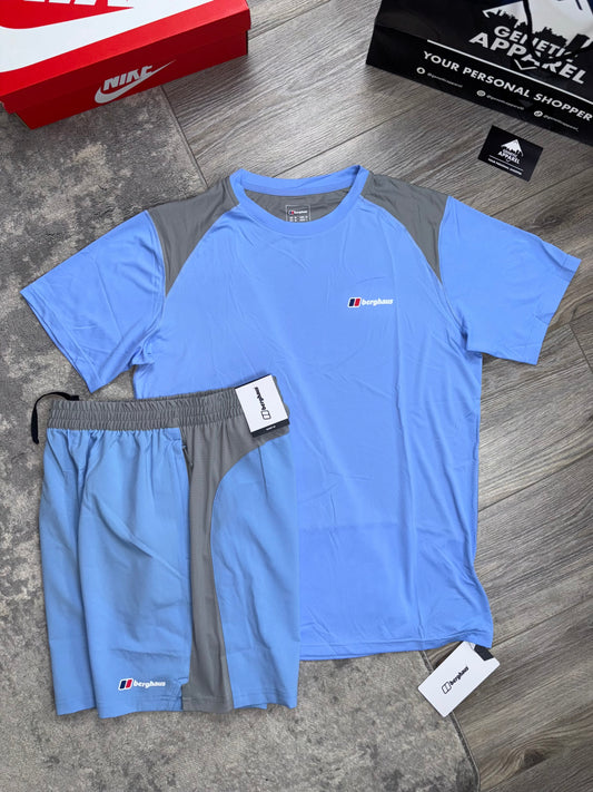 Berghaus Tech T-Shirt / Short Set - ‘Baby Blue’