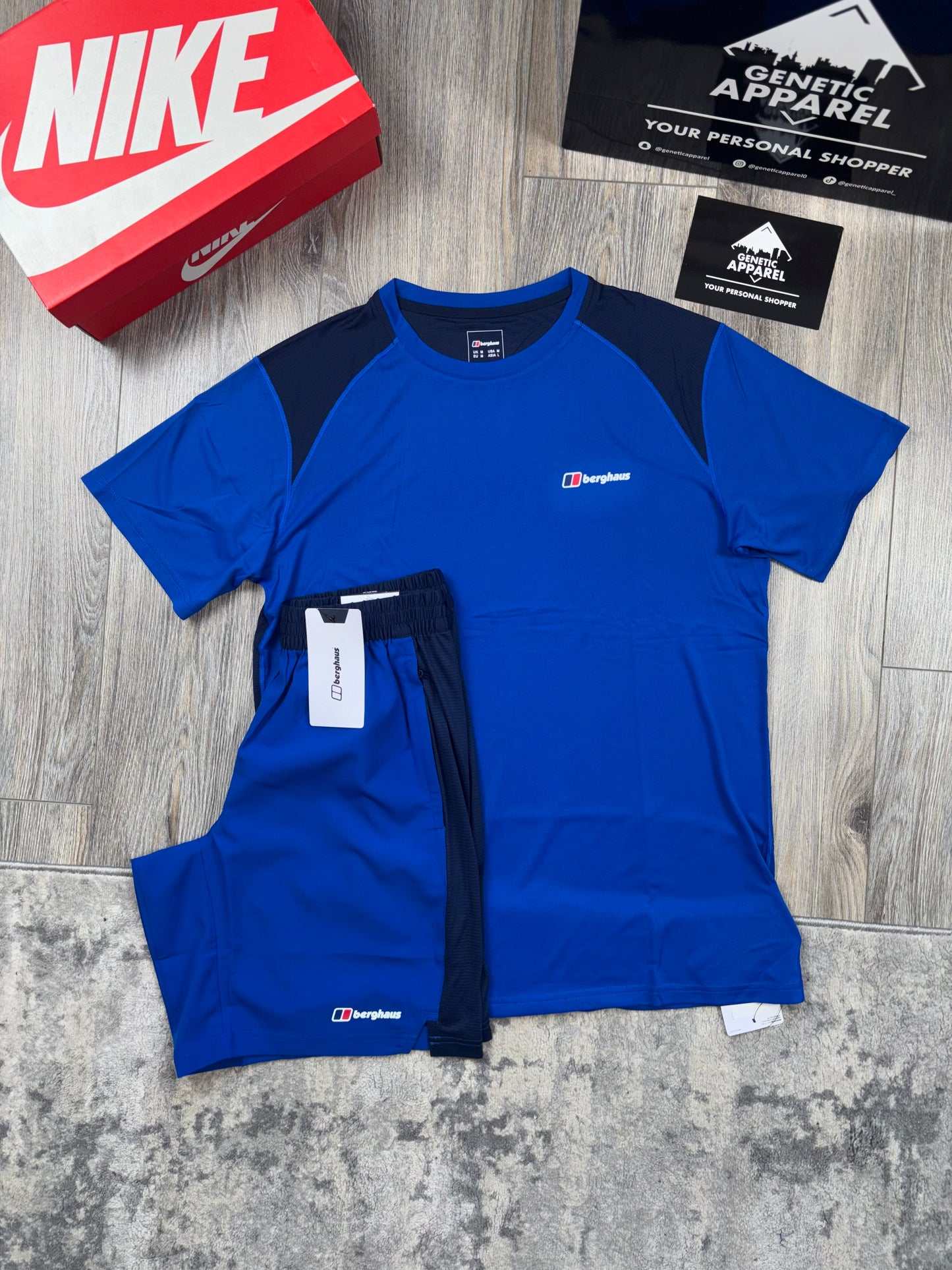 Berghaus Tech T-Shirt/Short Set - ‘Royal Blue’