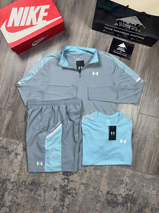 Under Armour 3-Piece Set - ‘Sky Blue/Grey’