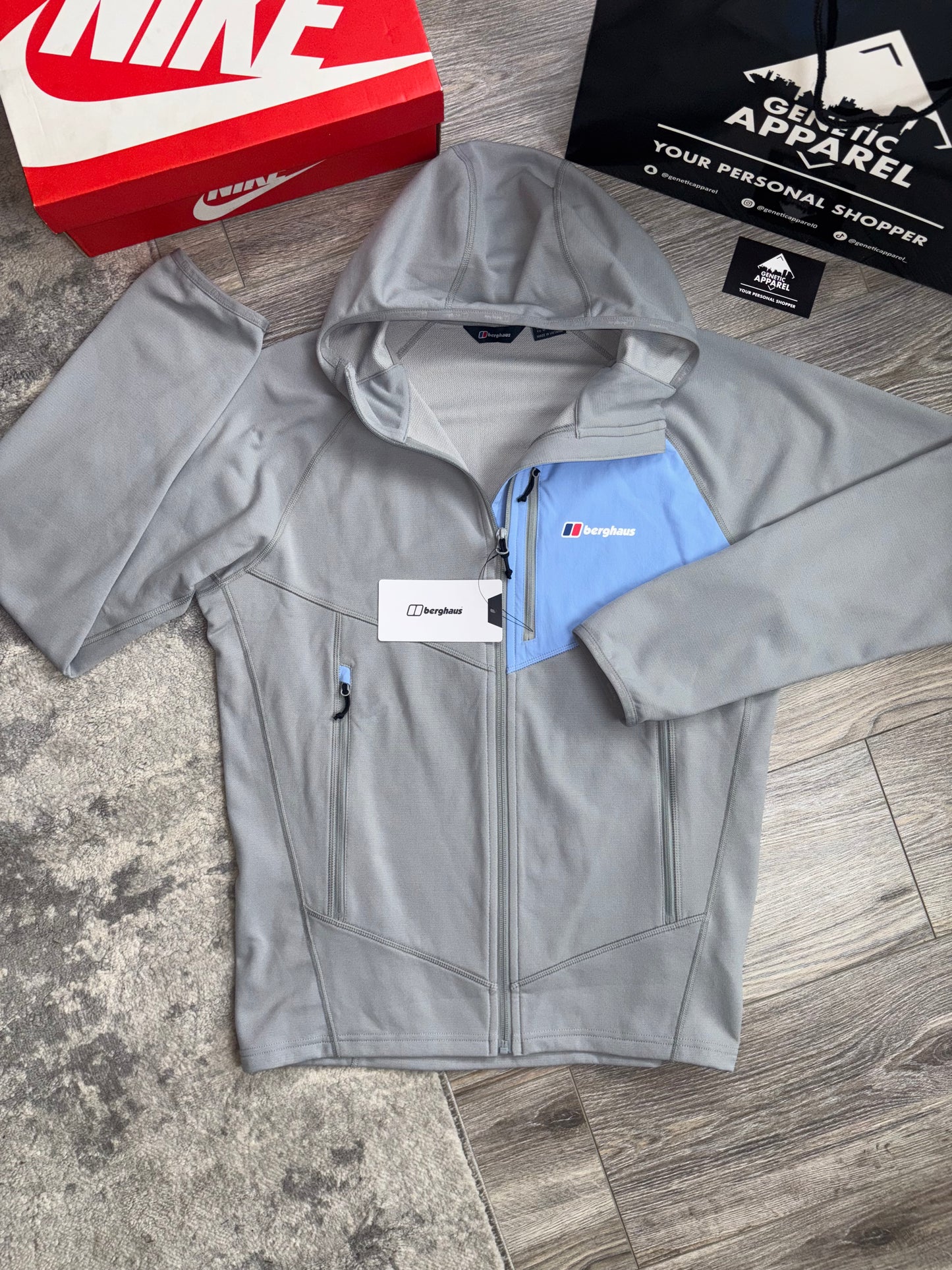 Berghaus Fleece Tracksuit - ‘Grey/Baby Blue’