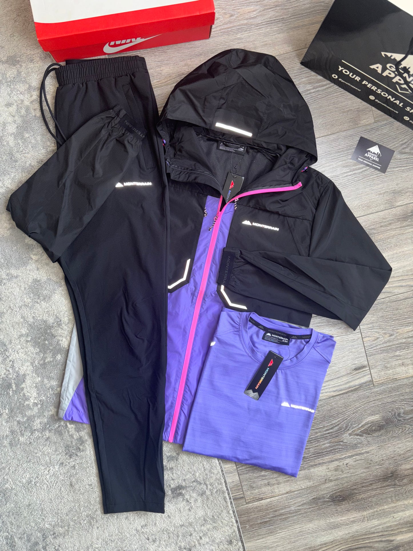 Monterrain 3-Piece Tracksuit - ‘Lilac / Black’