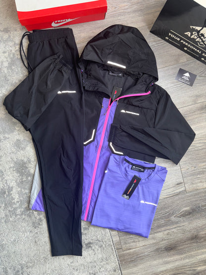 Monterrain 3-Piece Tracksuit - ‘Lilac / Black’