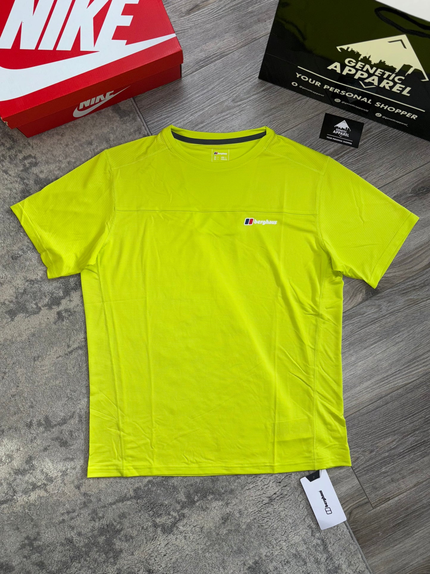 Berghaus T-Shirt / Short Set - ‘Lime / Grey’