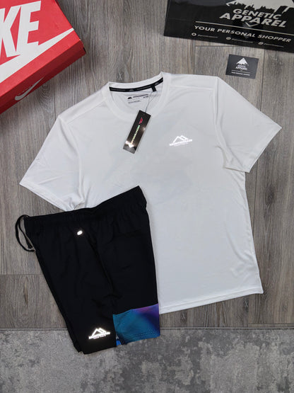 Monterrain T-Shirt / Short Illusion - ‘Black / White / Purple’