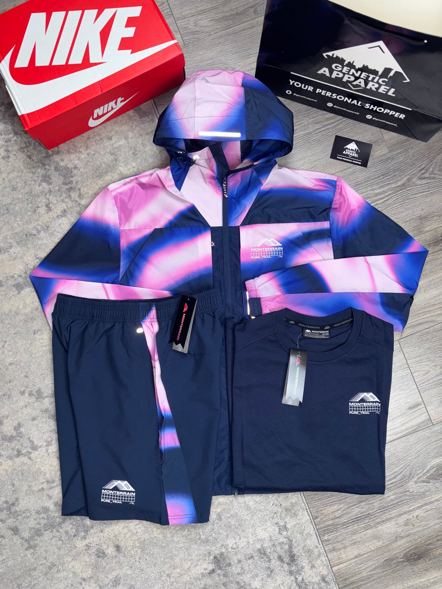 Monterrain Galaxy 3-Piece Set - ‘Navy/Pink’