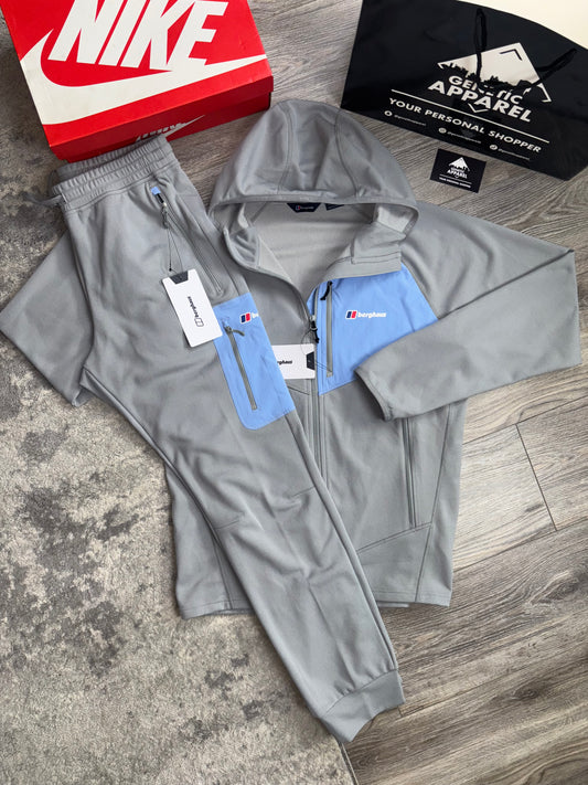 Berghaus Fleece Tracksuit - ‘Grey/Baby Blue’
