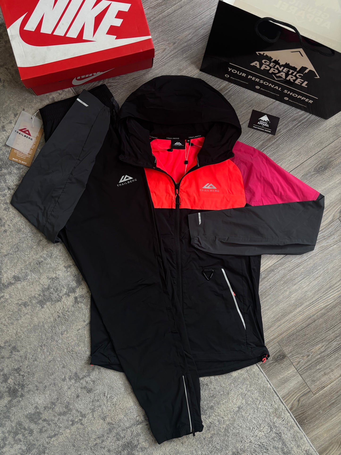 Trailberg Surge Tracksuit - ‘ Red / Black ‘