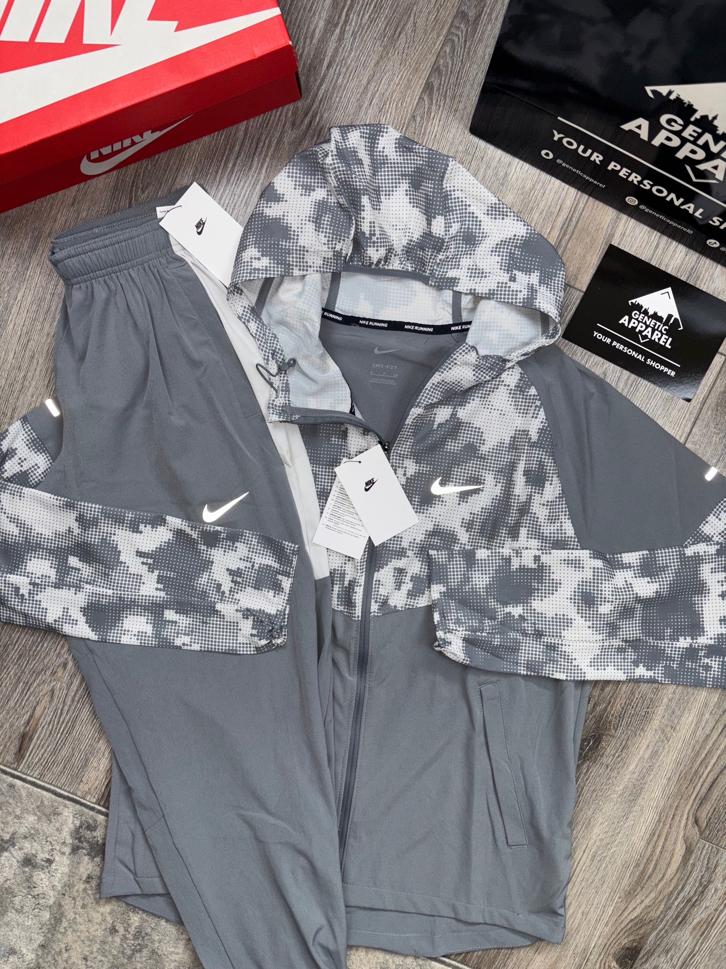 Nike Graffiti Tracksuit - ‘White/Grey Camo’