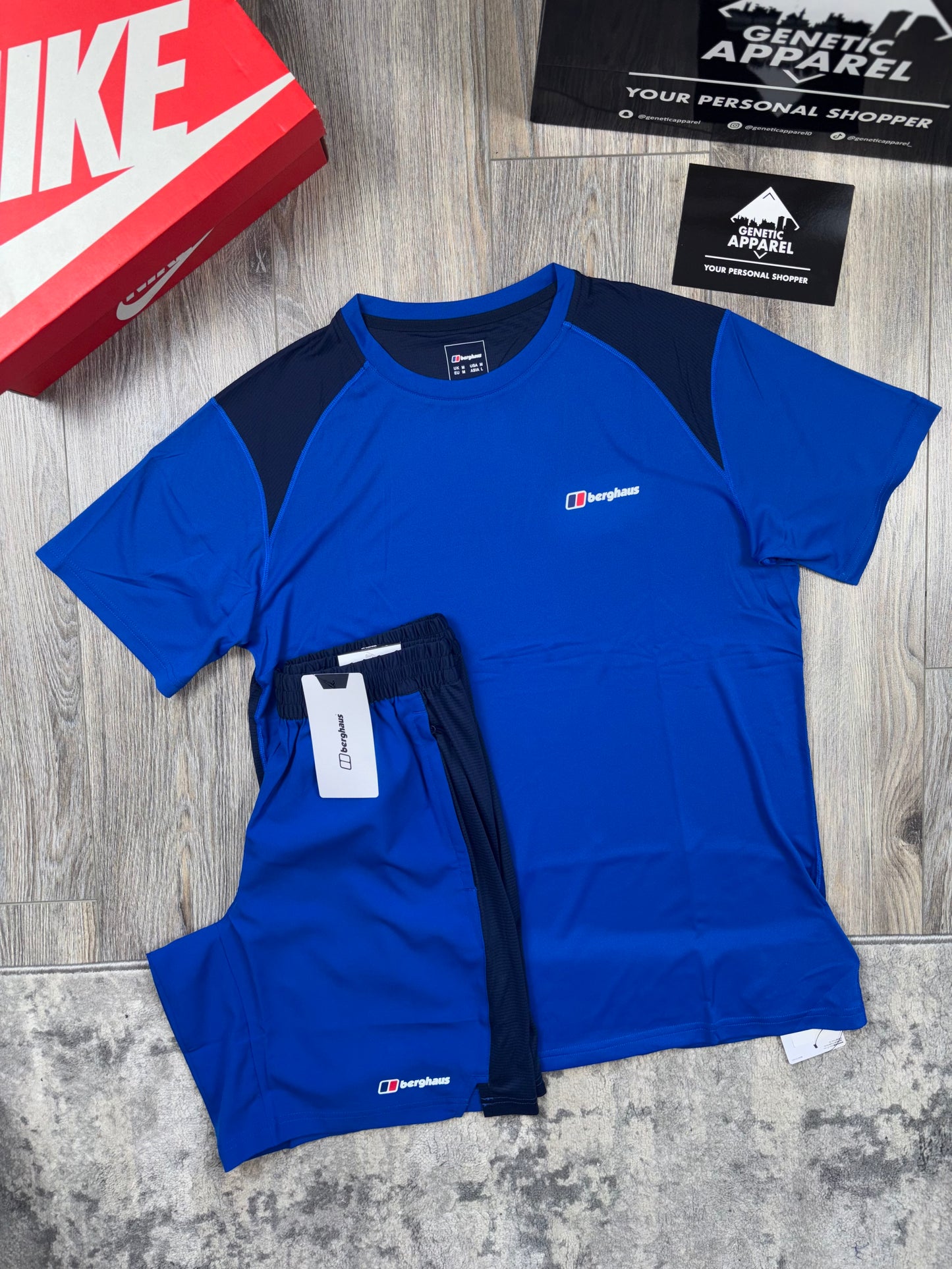 Berghaus Tech T-Shirt/Short Set - ‘Royal Blue’