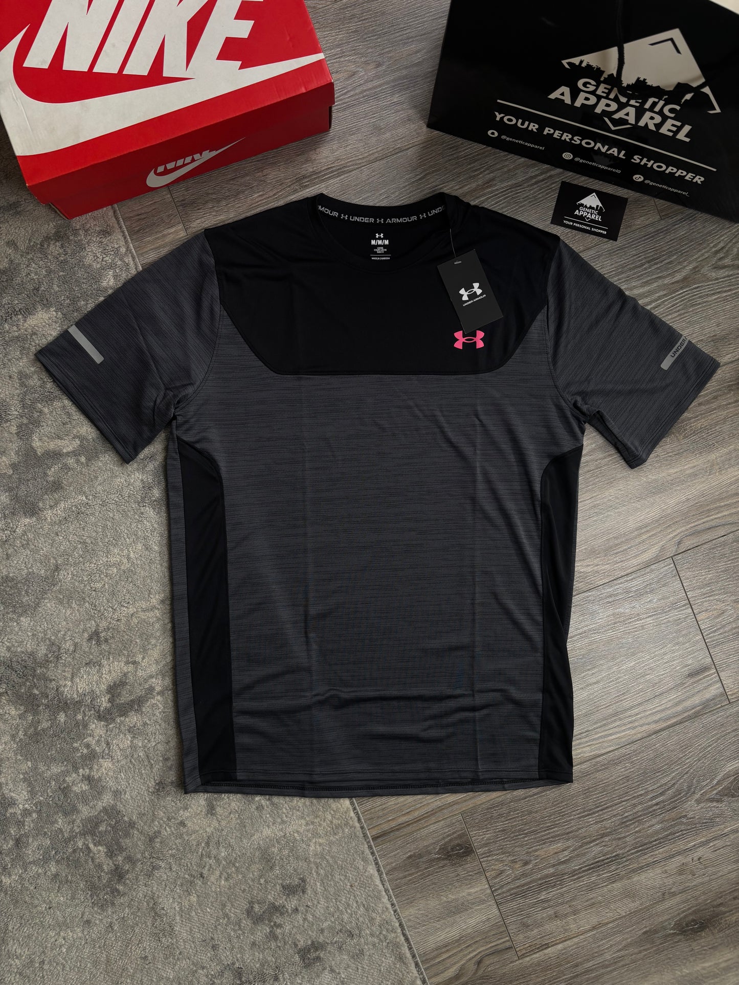 Under Armour 3-Piece 1/4 Zip Set - ‘Black / Pink’