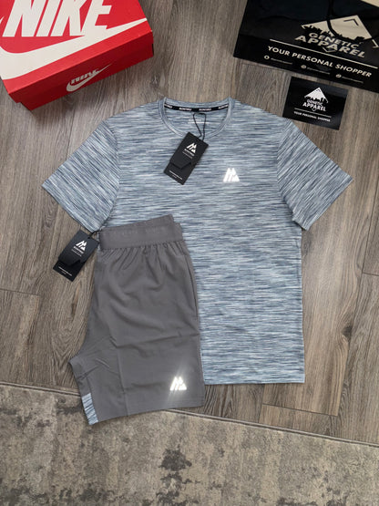 Montirex Trail T-Shirt/Short Set - ‘Baby Blue/Grey’