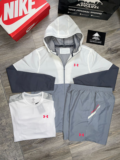 Under Armour 3-Piece Set - ‘White/Red’