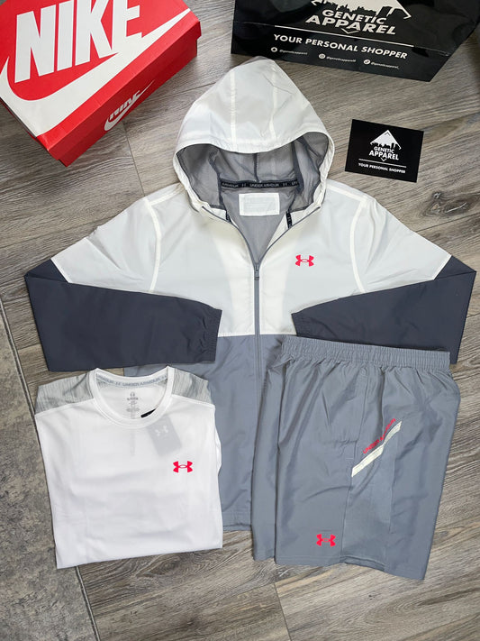 Under Armour 3-Piece Set - ‘White/Red’