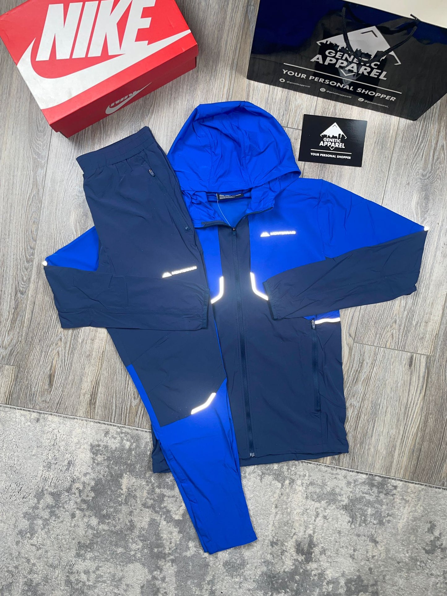 Monterrain Vent Tracksuit - ‘Royal Blue/Navy’