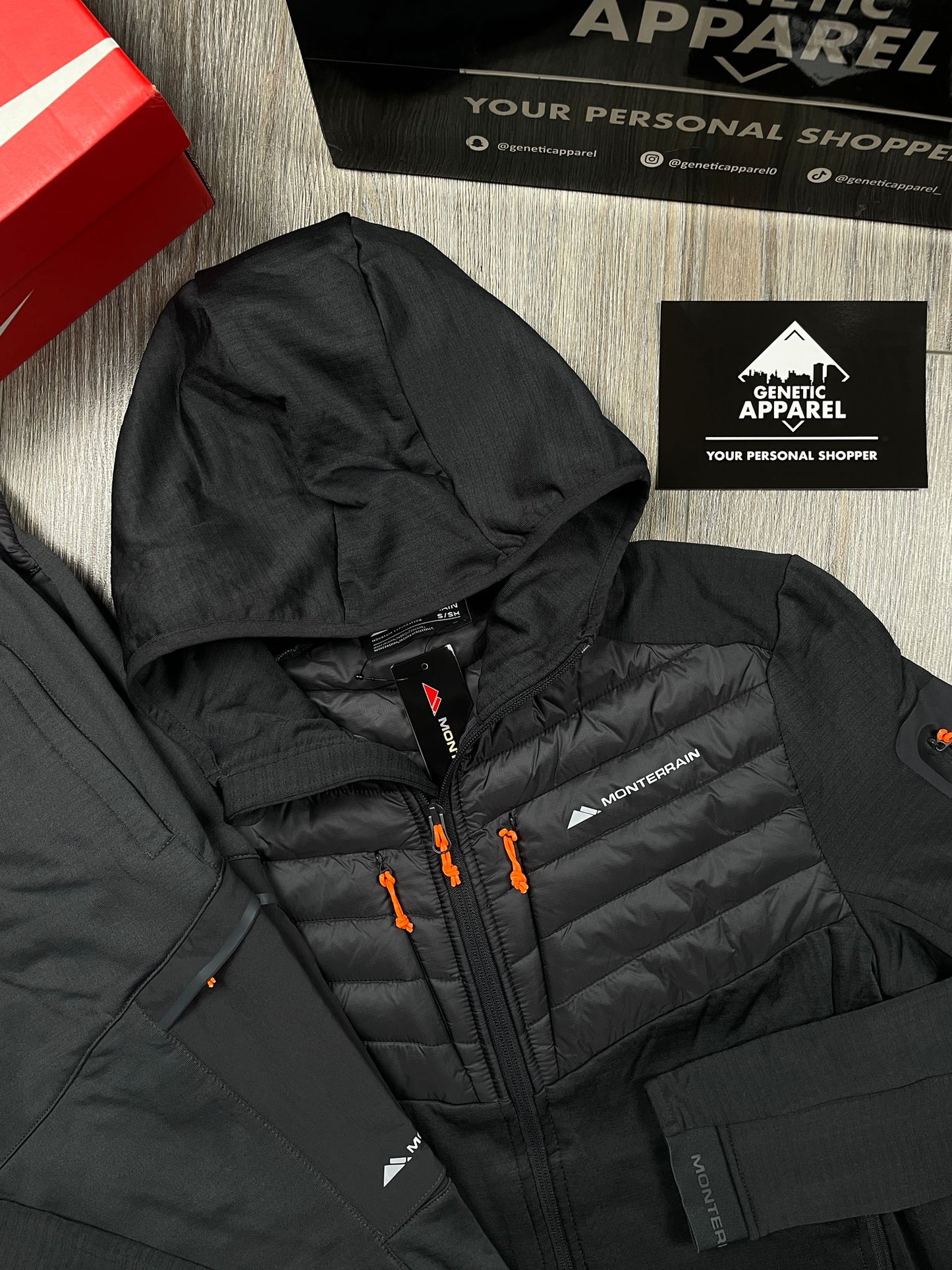 Monterrain Hybrid Tracksuit - ‘Grey/Orange’