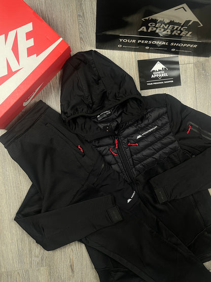 Monterrain Hybrid Tracksuit - ‘Black/Red’