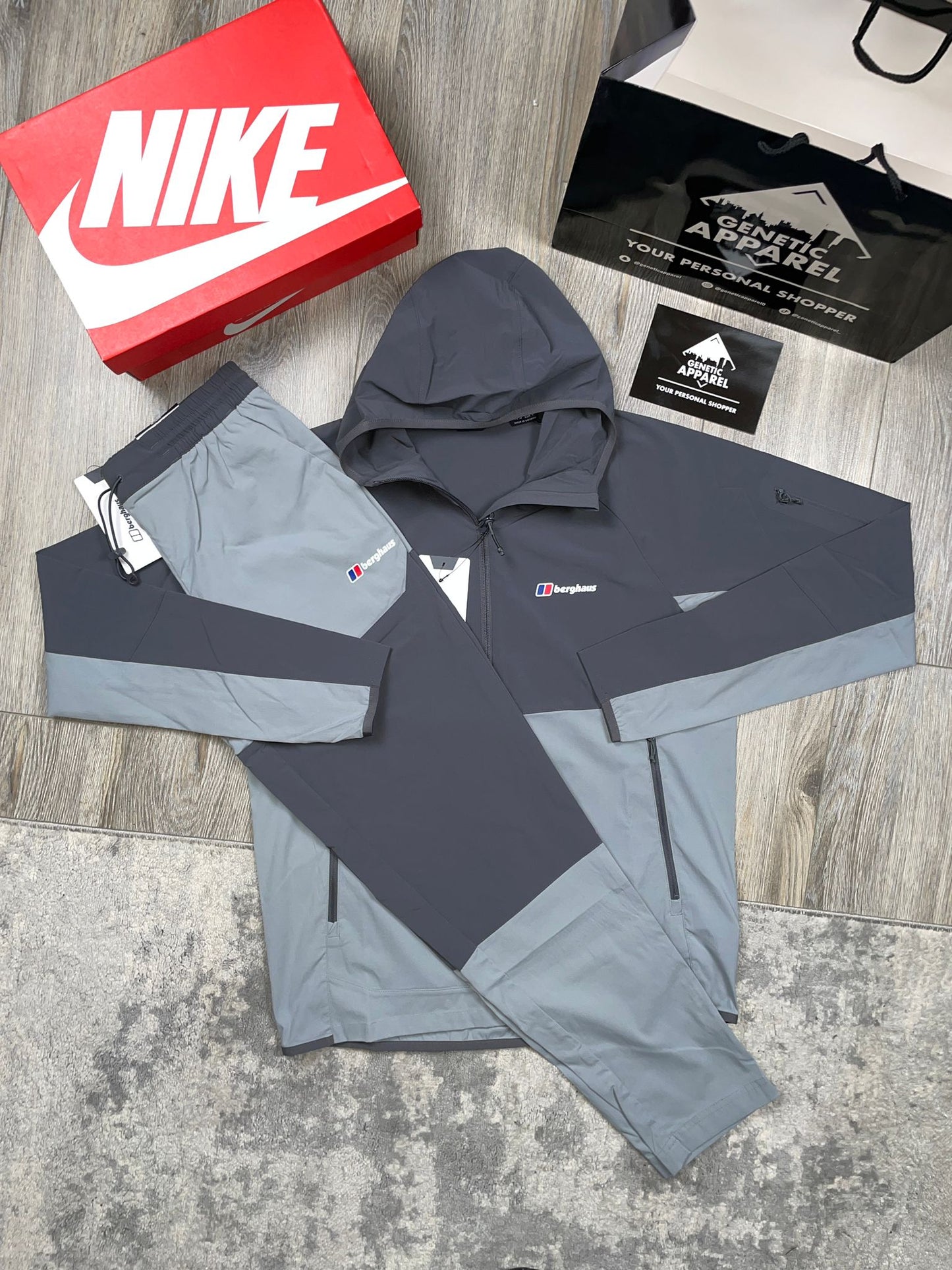 Berghaus Two-Tone Woven Tracksuit - ‘Slate Grey’