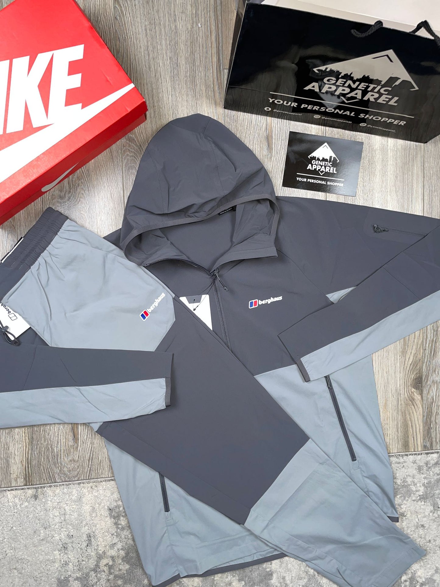 Berghaus Two-Tone Woven Tracksuit - ‘Slate Grey’
