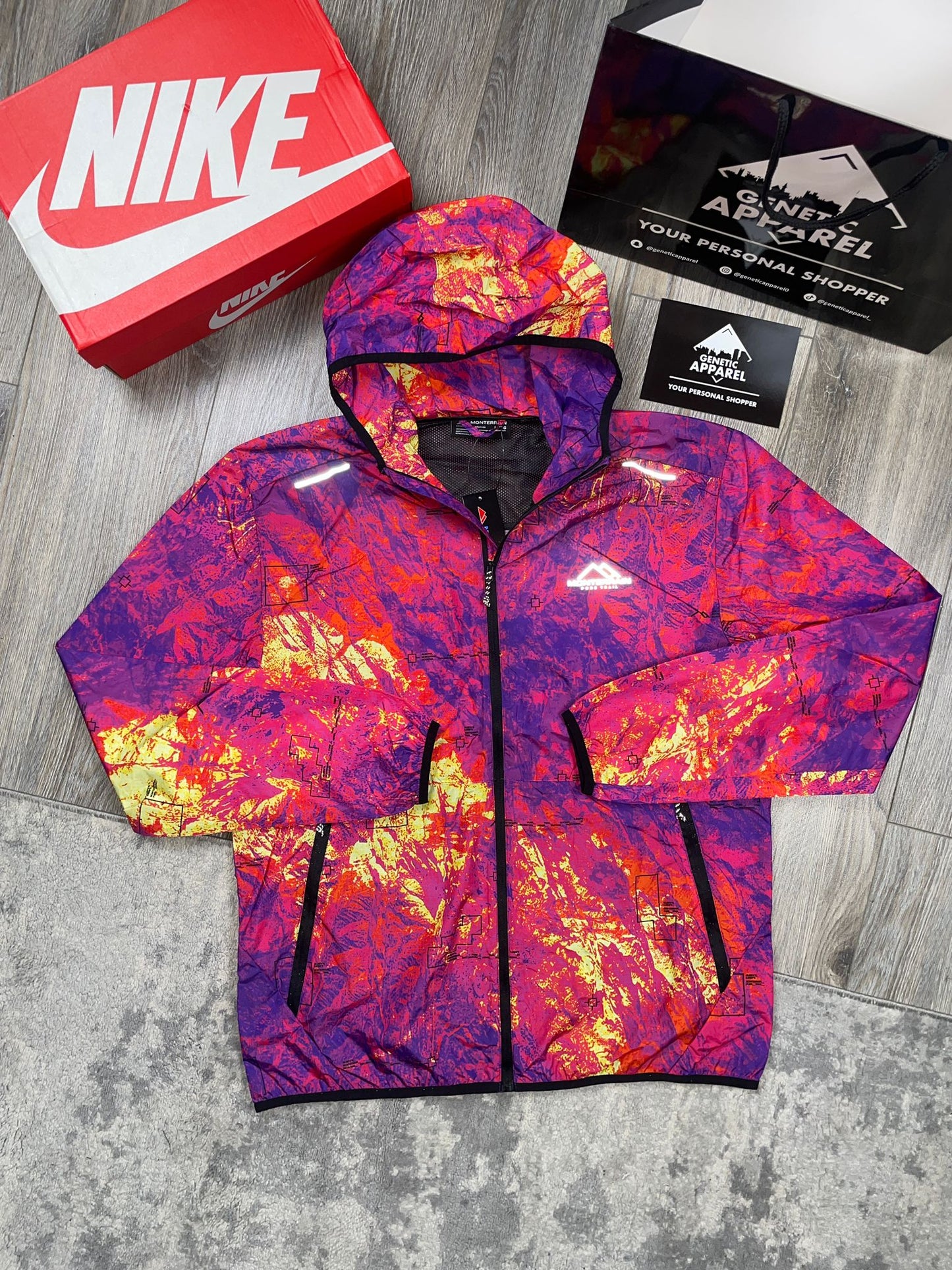 Monterrain 3-Piece Illusion Tracksuit - ‘Candy Pink/Black’