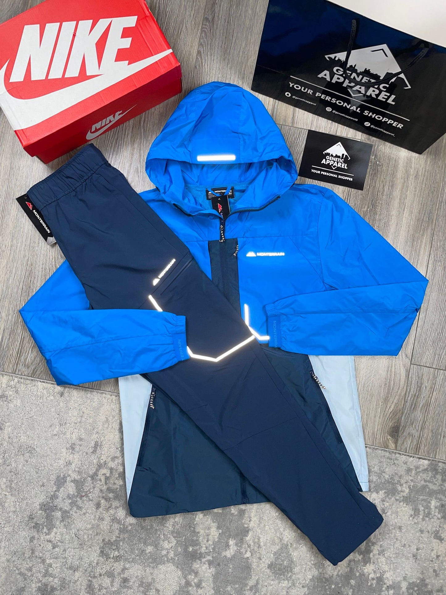 Monterrain Windrunner Tracksuit - ‘Navy/Blue’