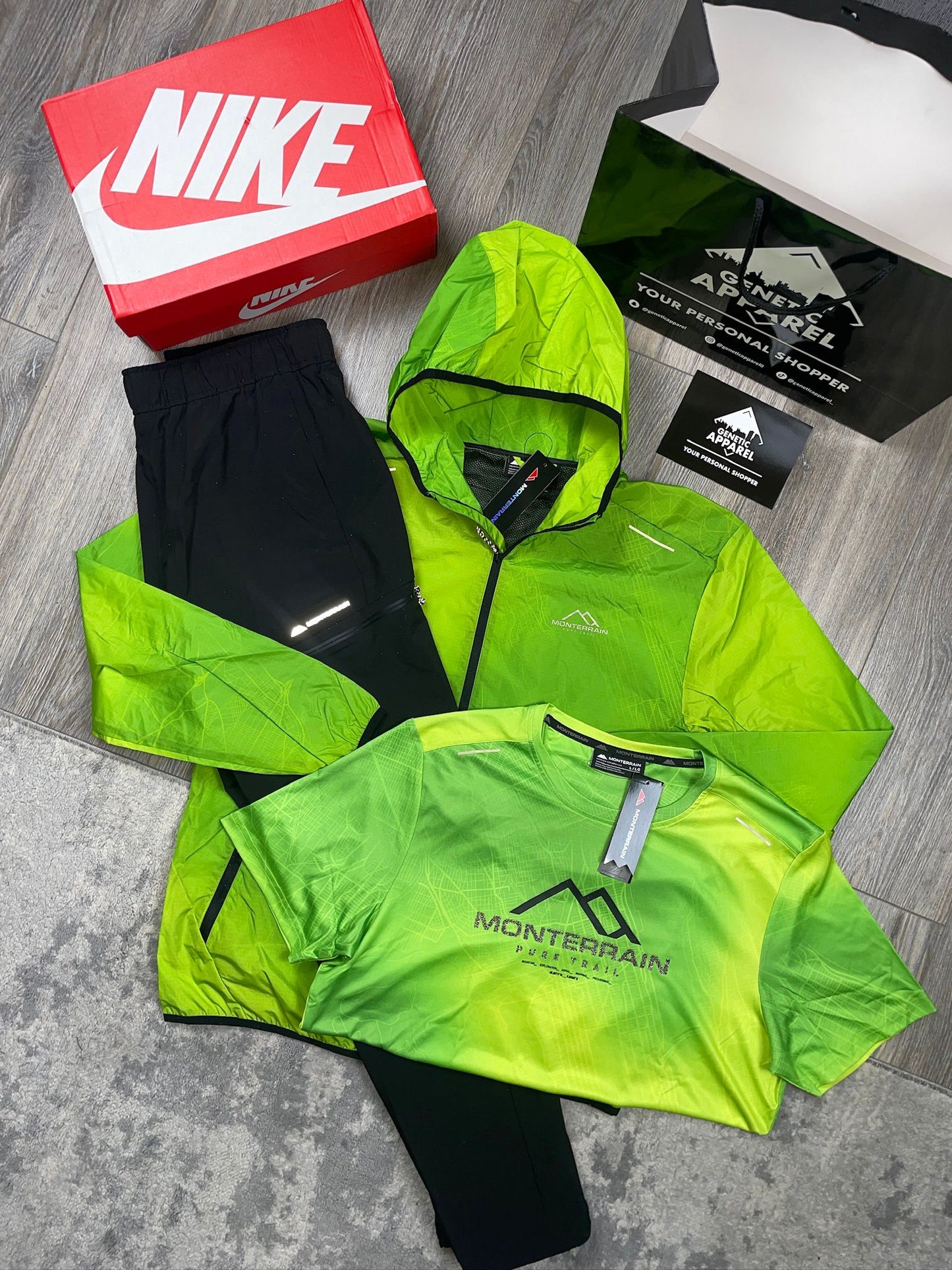 Monterrain Illusion 3-Piece Tracksuit - ‘Lime’