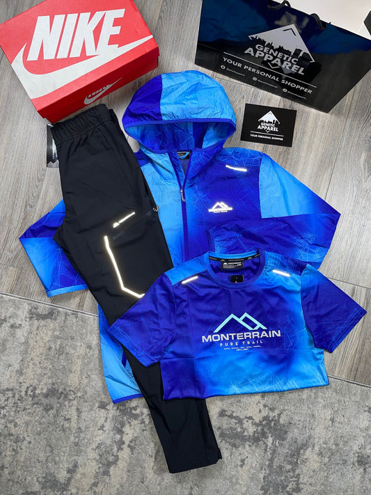Monterrain 3-Piece Illusion Tracksuit - ‘Arctic Blue’