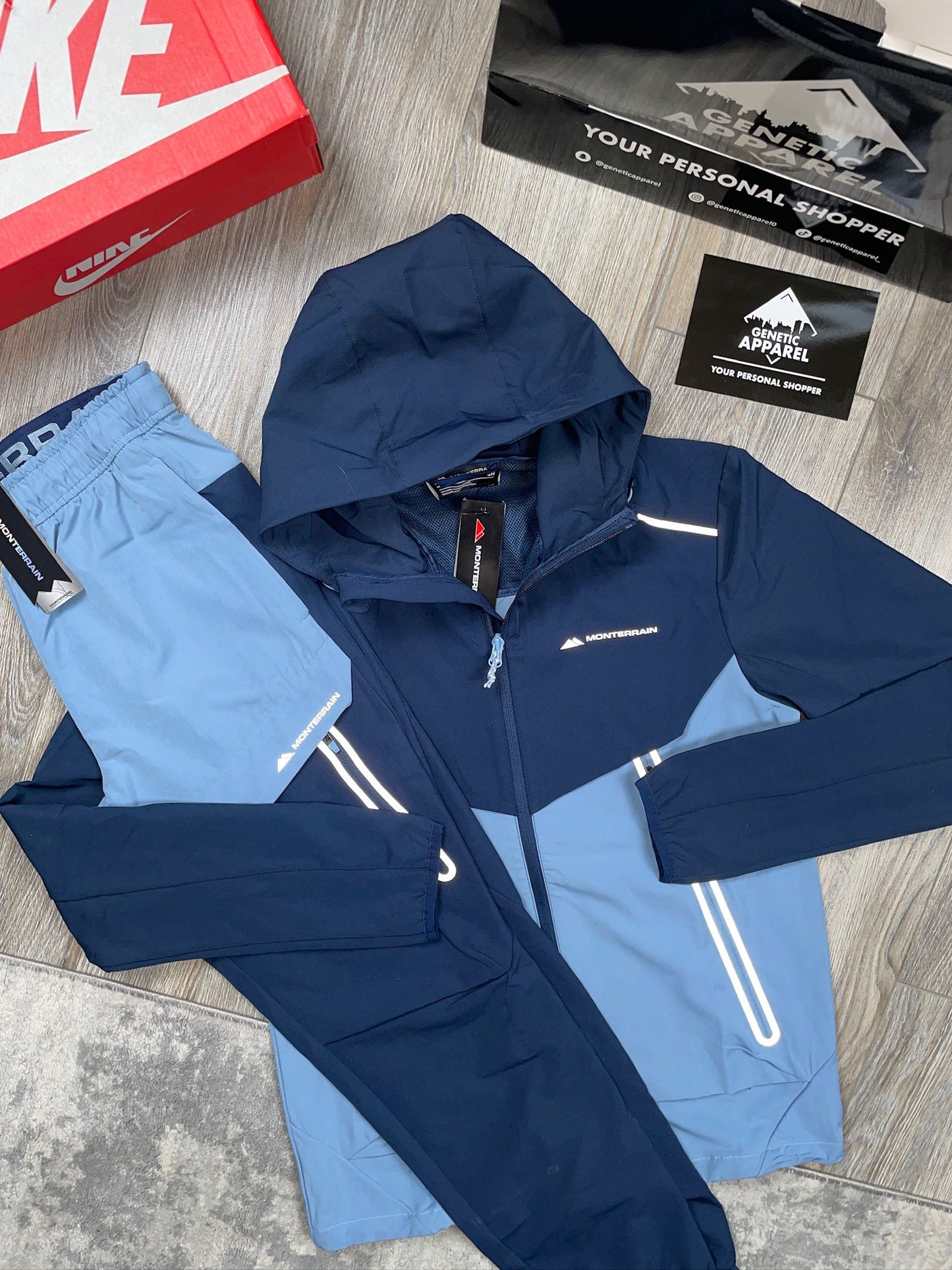 Monterrain Woven Tracksuit - ‘Blue / Navy ‘