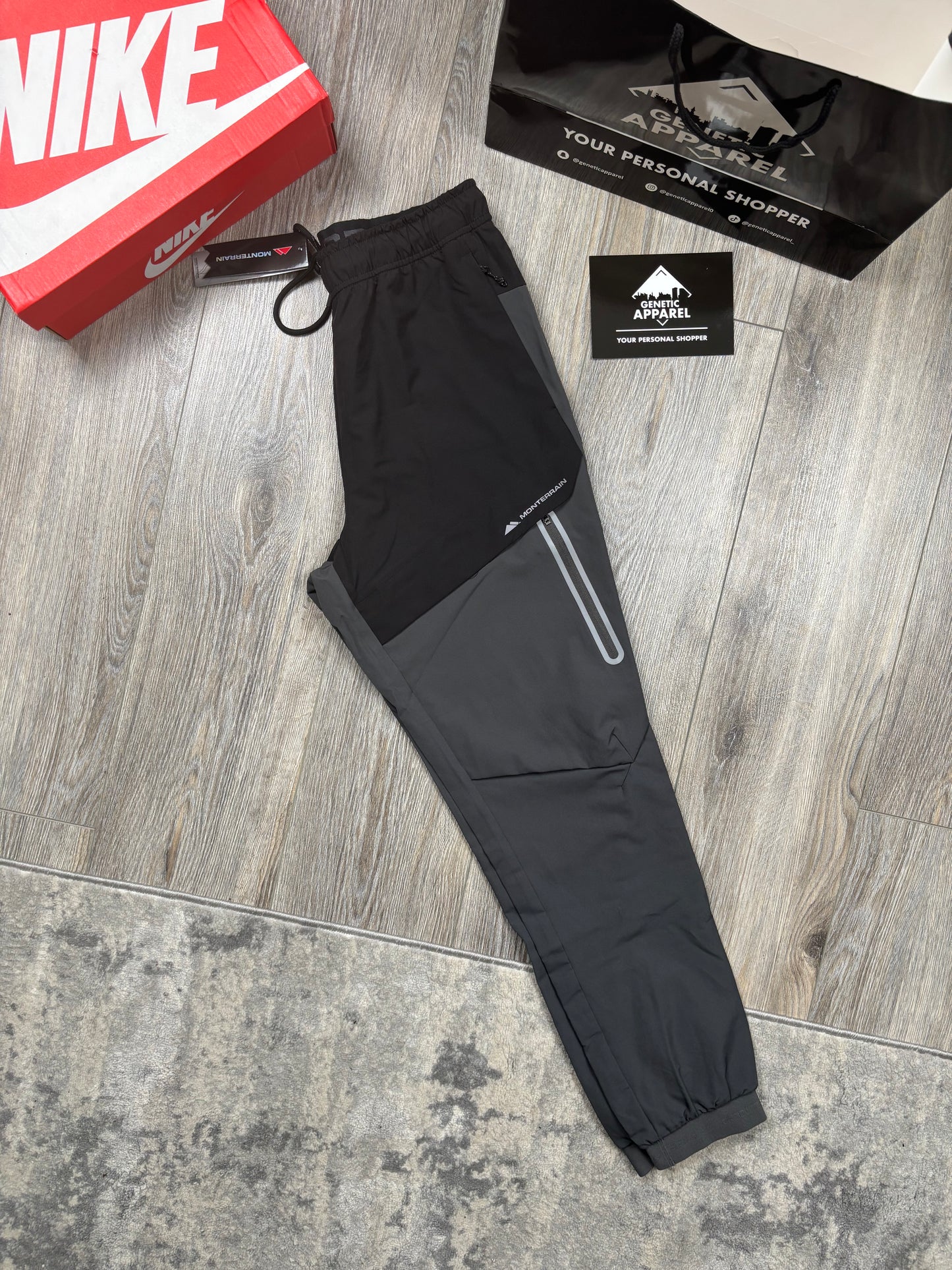 Monterrain Woven Tracksuit - ‘Grey/Black’