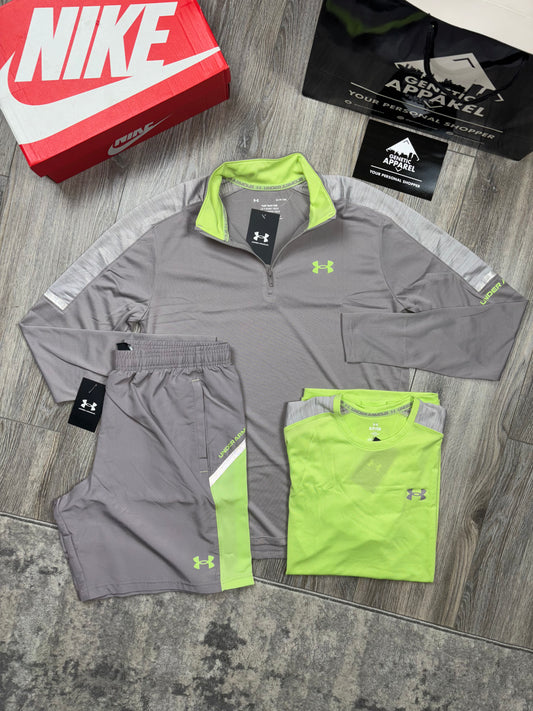Under Armour 3-Piece Set - ‘Volt/Grey’