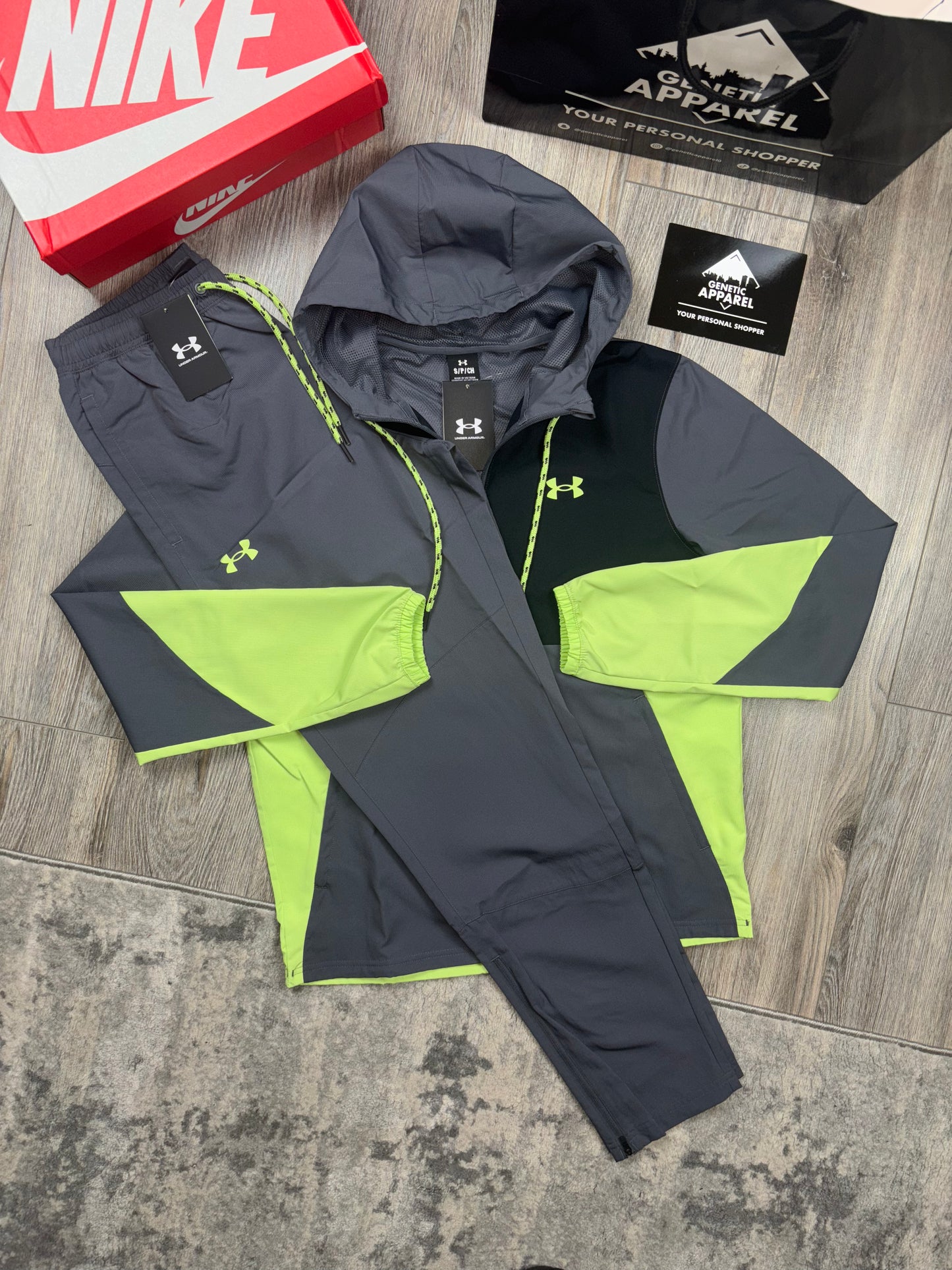 Under Armour Windbreaker Tracksuit - ‘Volt/Grey’
