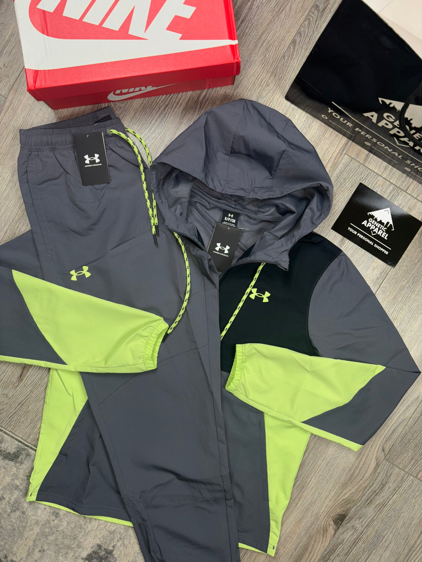Under Armour Windbreaker Tracksuit - ‘Volt/Grey’